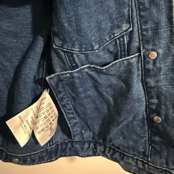 Excellent Burberry Logo Designer Blue Denim Jacket Kids size 8Y 128cm - Picture 5 of 15